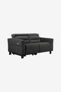 Loft24 - Soffa 2-sits 1 elektrisk recliner Carpari - Grå - 2-sits soff...