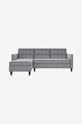 Dorel Home - Hörnsoffa med förvaring Hartford Ii - Grå - 3-sits soffor...