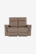 Loft24 - Soffa 3-sits soffa med 2 manuella vilstolar Lund - Grå - 3-si...