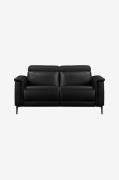 Loft24 - Soffa 2 Sits 1 Recliner Elektrisk Lund - Svart - 2-sits soffo...