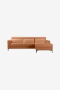 Loft24 - Hörn Soffa 3 Sits 1 Recliner Höger Manuell Lund - Brun - 3-si...