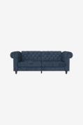 Dorel Home - Bäddsoffa 3-sits med schäslong Hartford - Gul - Bäddsoffo...