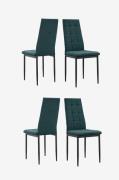Loft24 - Matstol 4 Pk Becca - Grön - Stolar - Från Homeroom