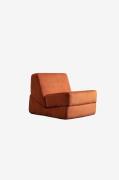 Hanah Home - Bäddsoffa med 1 sittplats Origami - Orange - Bäddsoffor -...
