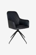 House Nordic - Matsalsstol med snurrfunktion Harbo - Svart - Karmstola...