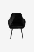Loft24 - Matstol med armstöd BIBI, 2-pack - Svart - Karmstolar - Från ...