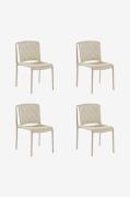 Hanah Home - Stolsuppsättning (4 delar) Nes - Beige - Matstolar - Från...