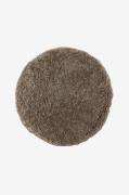 Skinnwille - Fårskinnsdyna rund Curly - Brun - Sittkuddar & stolsdynor...
