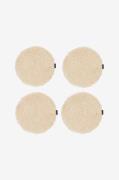 Skinnwille - Sittdyna rund Curly 4-pack - Beige - Sittkuddar & stolsdy...