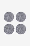 Skinnwille - Sittdyna rund Curly 4-pack - Grå - Sittkuddar & stolsdyno...