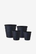 Wikholm Form - Kruka Majvor S/4 - Svart - Krukor & vaser - Från Homero...