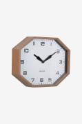 Karlsson - Väggklocka Modern Factory Octagon - Brun - Väggklockor & bo...