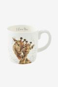 Royal Worcester - Mugg Wrendale Design I Love You 40 cl - Flerfärgad -...