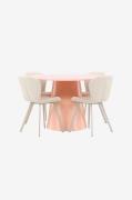 Venture Home - Matbord Lanzo med Lilja stol - Beige - Matgrupper - Frå...