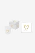 Paperproducts Design - Gåvoset Mugg 35 cl + Servett Pure Heart - Vit -...
