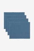 Linum - Bordstabletter Uni 4-pack - Blå - Löpare & tabletter - Från Ho...
