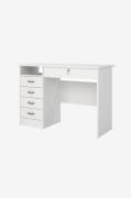 Tvilum - Function Plus Desk 4 lådor rundat handtag - Vit - Skrivbord -...
