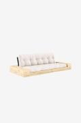 Karup - Base Bäddsoffa m. 2 sidolådor Tre sittplatser - Vit - Bäddsoff...