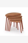 Hanah Home - Satsbord (4 delar) Nora - Brun - Småbord - Från Homeroom