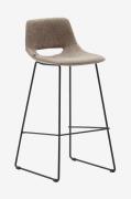 Kave Home - Barstol - zahara 2-pack - Brun - Barstolar & pallar - Från...