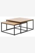 Håum - Cosmo Satsbord 75x75Cm - Svart - Soffbord - Från Homeroom