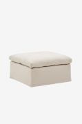 Kave Home - Sittpuff - zenira - Beige - Fotpallar & puffar - Från Home...
