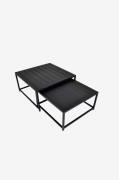 Fritab - Satsbord Easy 60 x 60 x 31 cm, 70 x 70 x 36 cm - Svart - Soff...