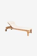 House Nordic - Solstol med dyna, Andorra - Beige - Solstolar & solsäng...
