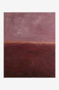 Malerifabrikken - Design Målning / Edge Rose / 80x100 Cm - Röd - Tavlo...