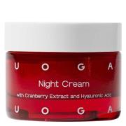 Uoga Uoga Night Cream With Cranberry Extract And Hyaluronic Acid