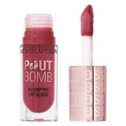 Makeup Revolution Pout Bomb Plumping Gloss Wild Mauve Pink 4,6 ml