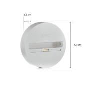 Eutrac Monopoint, utanpåliggande montering, 3-fas, silver