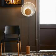 Forestier Oyster design-bordslampa, vit