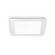 Ideallux LED-takinbyggnadslampa Groove fyrkantig 11,8x11,8 cm