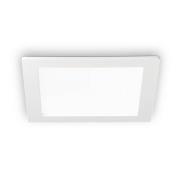 Ideallux LED-takinbyggnadslampa Groove fyrkantig 16,8x16,8 cm