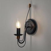 Kögl Vägglampa Filo, blåsvart, metall, 34 cm hög, E14