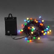 Konstsmide Christmas LED-utomhusslinga, 40 ljus RGB