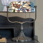 Clayre&Eef Bankirlampa Dragonfly i Tiffanystil