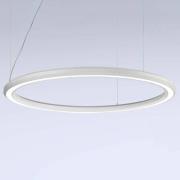 Marchetti LED-pendellampa Materica botten Ø 120 cm vit