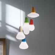 Martinelli Luce pendellampa Ciulifruli, grön, polyeten