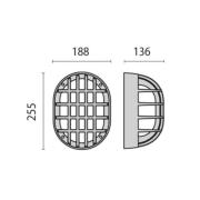 Performance in Lighting LED-vägglampa Eko+19/G metallic antracit 3 000...