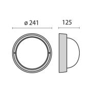 Performance in Lighting LED-vägglampa Eko+26 LED, 3 000 K, antracit