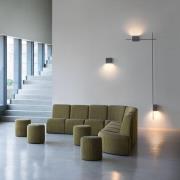 Vibia Structural 2600 LED-vägglampa, mörkgrå