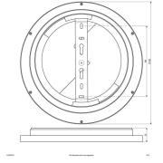 EVN ALR LED-panel vit 15 W Ø 30 cm 3 000 K