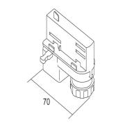 Ivela universal-adapter 220-240V, svart