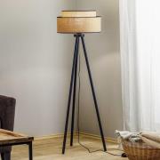 Duolla Golvlampa Boho jute & svart, höjd 145 cm
