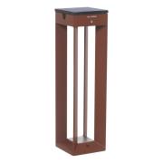 Les Jardins LED-solcellslampa Borne med sensor, 45 cm, corten