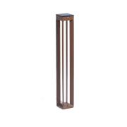 Les Jardins LED-solcellslampa Borne med sensor, 90 cm, corten