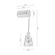 BRITOP Vägglampa Flarino, furu, 1 lampa