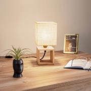 BRITOP Bordslampa Monas, oljad ek, beige